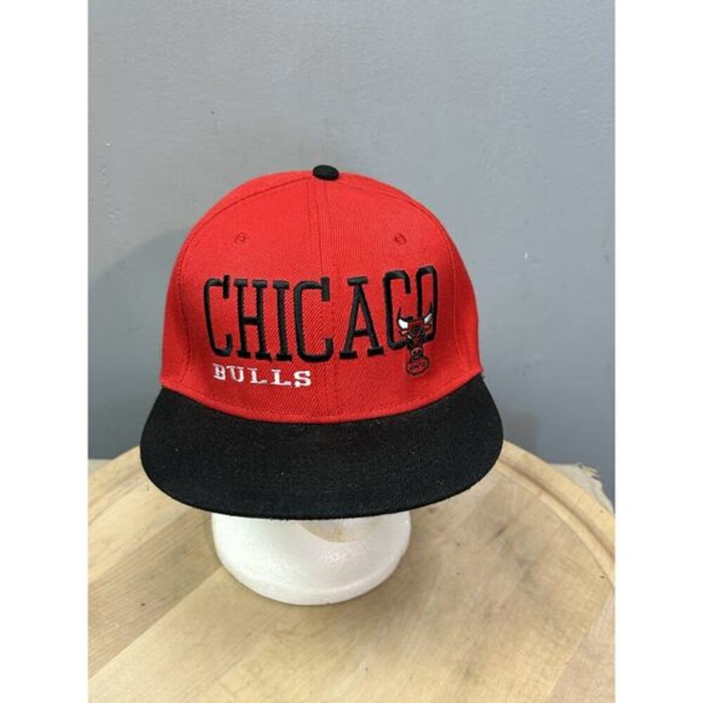 Chicago Bulls New Era Fits Snapback Hat Adjustable Cap Black Red NBA
